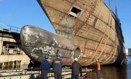 Kolejne wodowanie w Stoczni Szczecińskiej ‘Wulkan’.